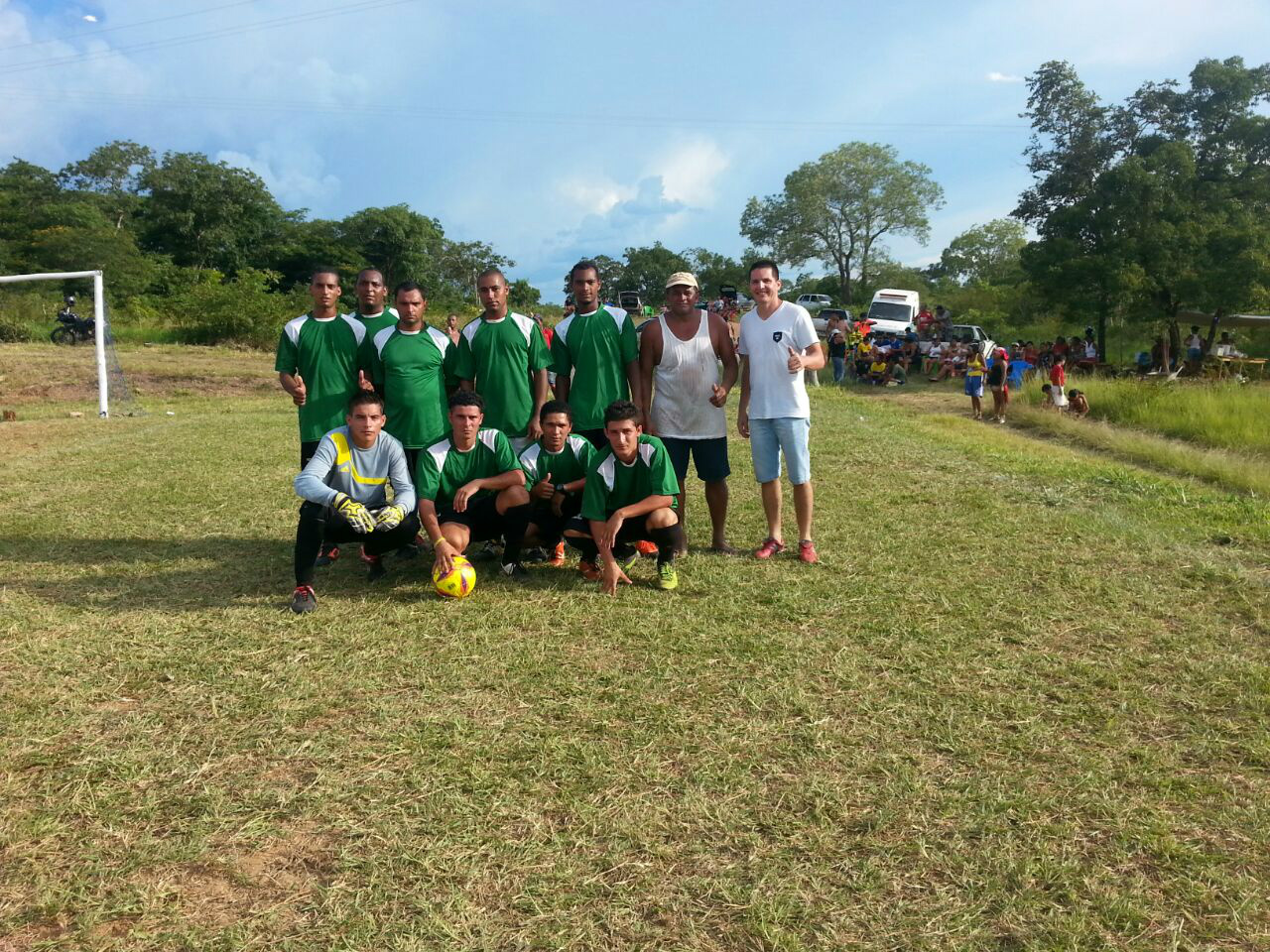 Equipe vencedora da disputa de Águas do Miranda 