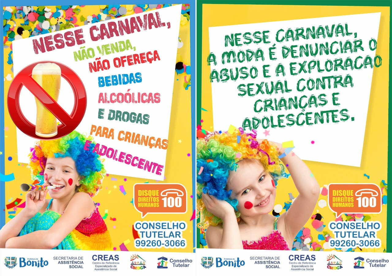 SAS lança campanha de prevenção sobre direitos das crianças e adolescentes Uma das peças publicitárias concebidas para a campanha.