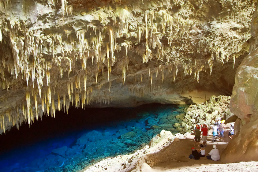 Gruta do Lago Azul teve mais de 4 mil visitações no mês de fevereiro de 2015 (Crédito: Daniel de Grandville)