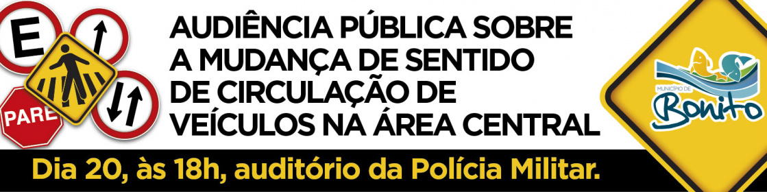 Prefeitura realiza audiência pública para definir mudança no sentido do trânsito de veículos nas ruas centrais