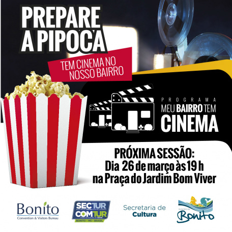 Prefeitura lança programa de cinema itinerante gratuito em Bonito