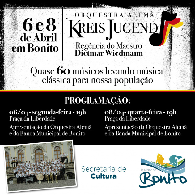 Orquestra alemã apresenta repertório erudito hoje na Praça da Liberdade