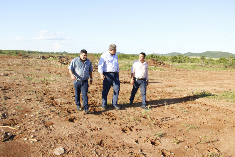 Vice prefeito Josmail Rodrigues, Deputado Marun e Vereador Pedrinho da Marambaia.