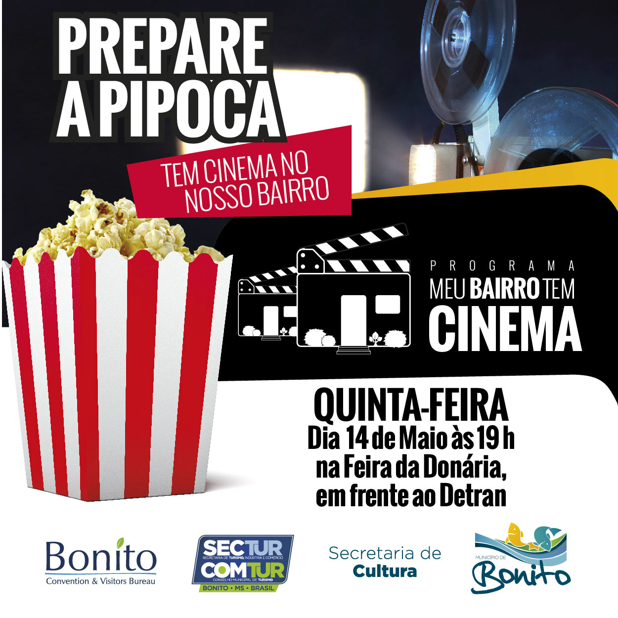 Cinema no Bairro Sera Nesta Quinta Feira na Vila Donária