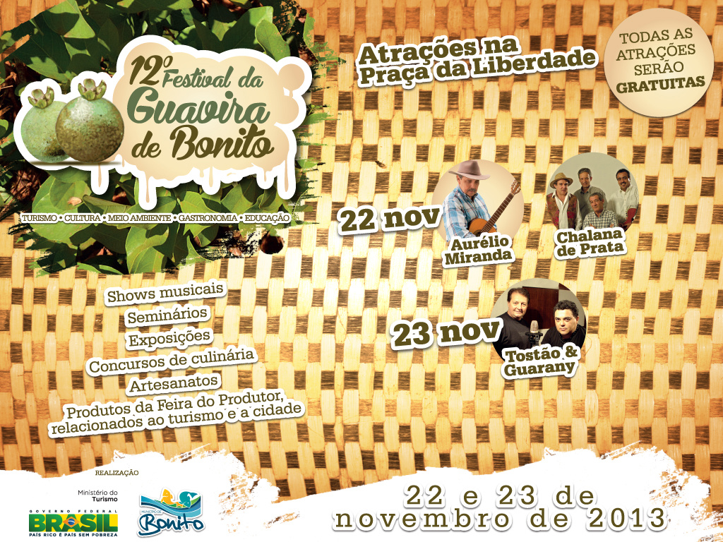 12º Festival da Guavira começa nessa sexta em Bonito 12º Festival da Guavira começa nessa sexta em Bonito