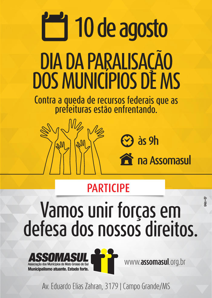 Bonito Adere a Paralisação dos Municípios de MS