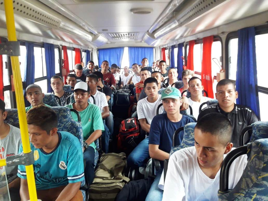 Selecionados viajam para prestação de serviço militar em Porto Murtinho Incorporados prestarão serviço militar até fevereiro de 2021. Foto: Divulgação