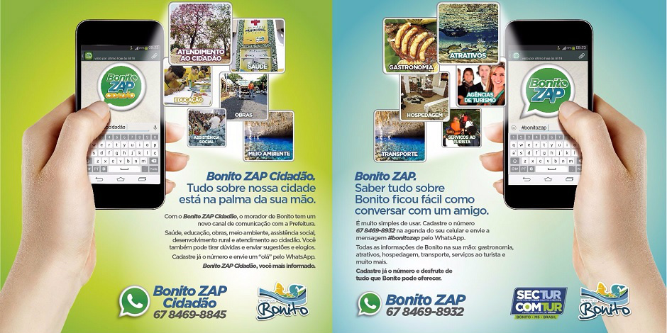 Prefeitura de Bonito inova e lança um canal de comunicação e relacionamento instantâneo