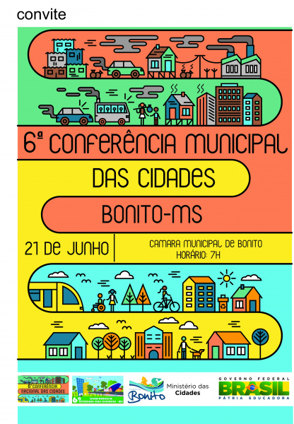 Bonito sedia a 6ª Conferência Municipal das Cidades nesta terça-feira