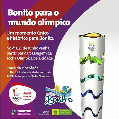 Bonitenses amantes do esporte serão homenageados durante a passagem da Tocha Olímpica no município