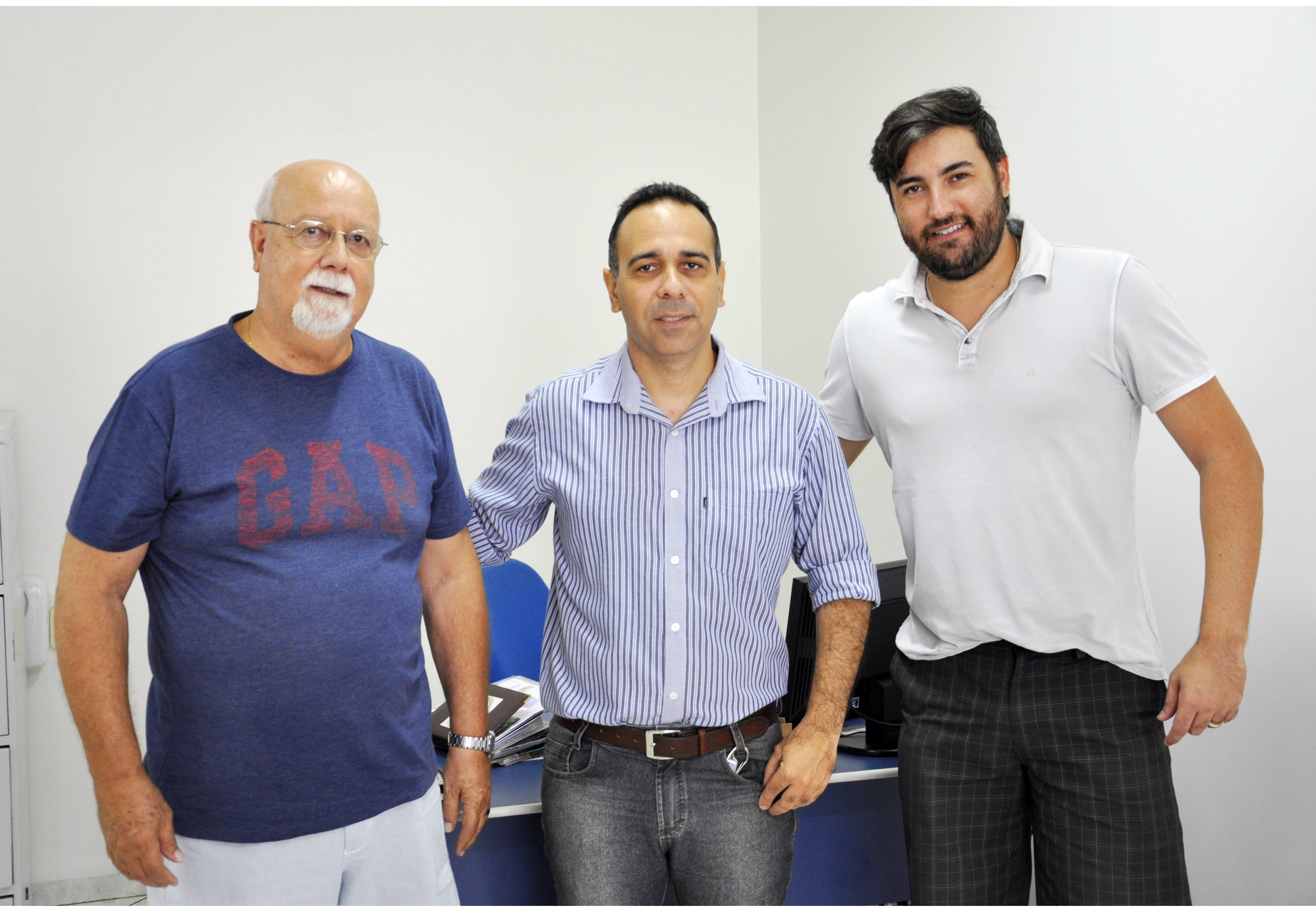 Da esquerda para a direita: Raul da Silva Rios Filho (empresário), Marcelo Gil (diretor de Turismo) e José Marcio Correia Pedroso (vice-presidente do COMTUR de Bragança Paulista/SP) - Foto Conde