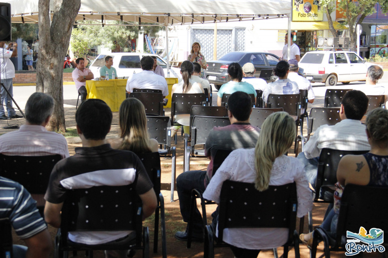 Lançamento da campanha na Praça da Liberdade