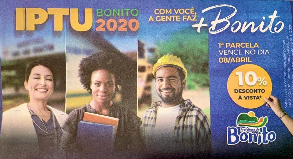Carnês para recolhimento do IPTU 2020 já estão disponíveis