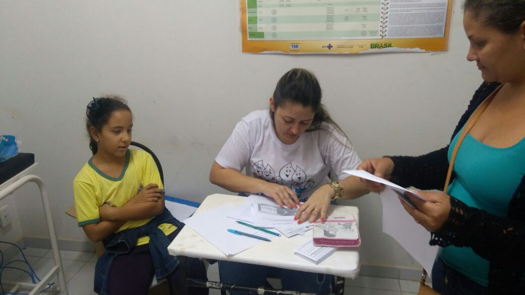 Saúde efetua vacinação no Distrito Águas do Miranda