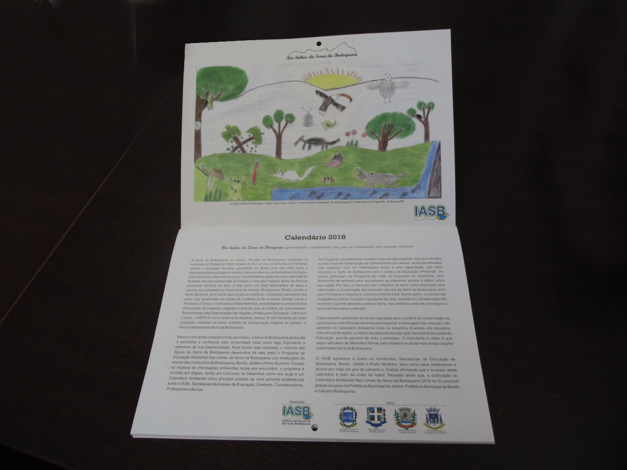 IASB apresenta Calendário Ambiental 2018 ao prefeito