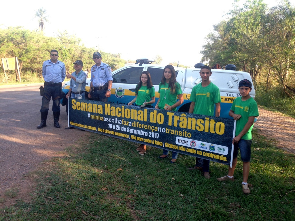 DEMTRAT encerra Campanha Nacional do Trânsito em Bonito