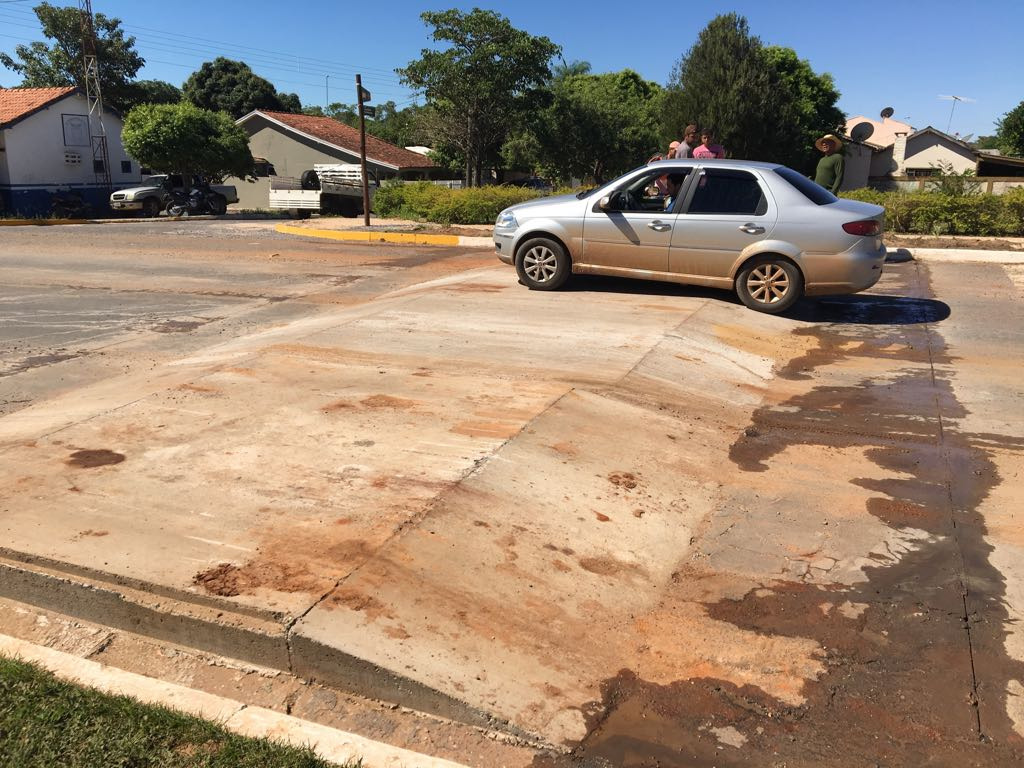 Faixa elevada será reparada pela empresa responsável