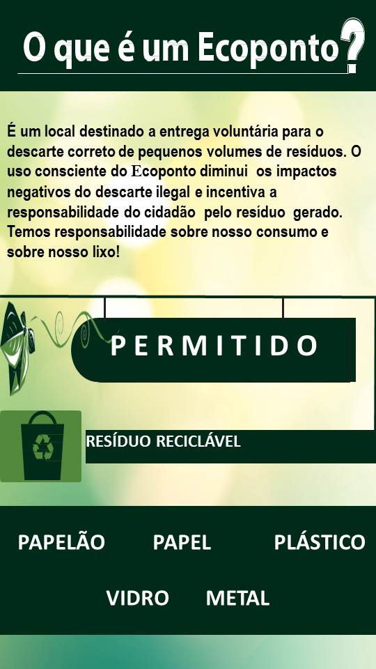 Meio Ambiente lança Guia do Usuário do Ecoponto