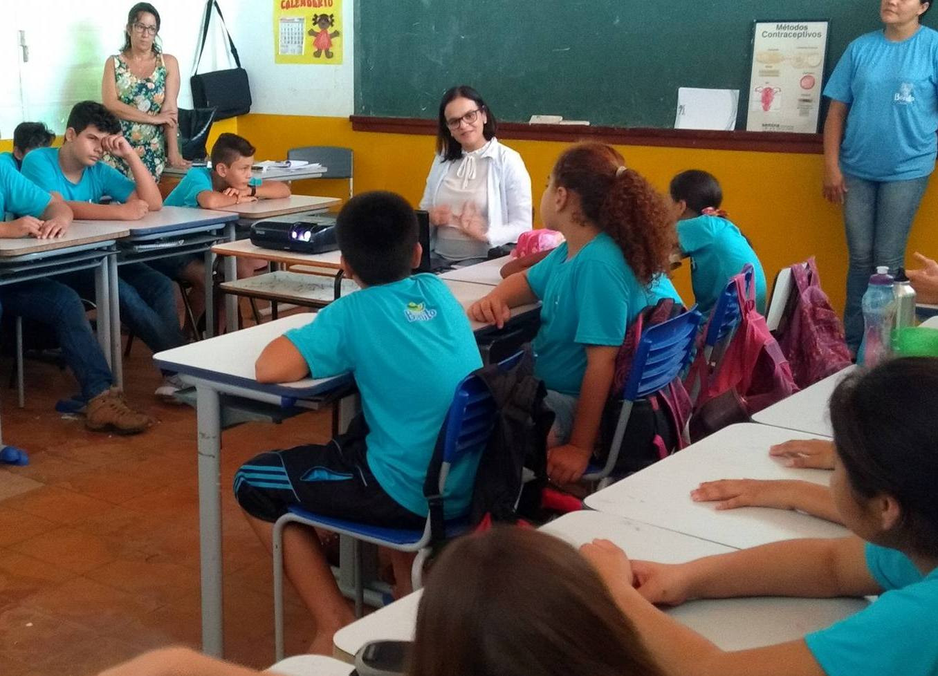 ESF Centro realiza palestra na escola João Alves de Arruda
