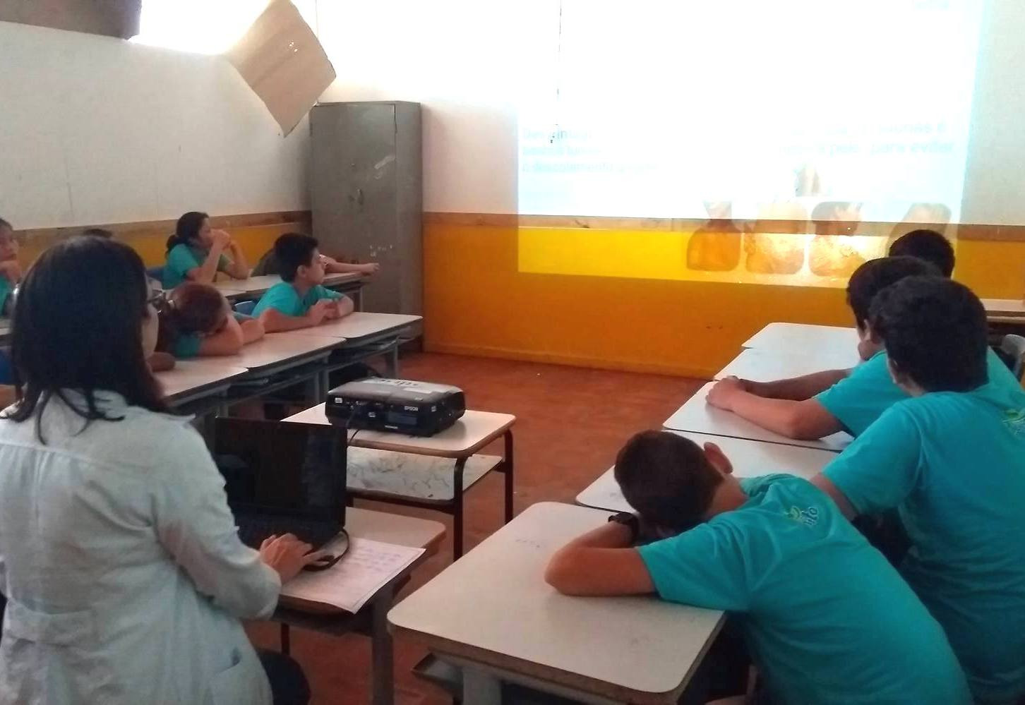ESF Centro realiza palestra na escola João Alves de Arruda