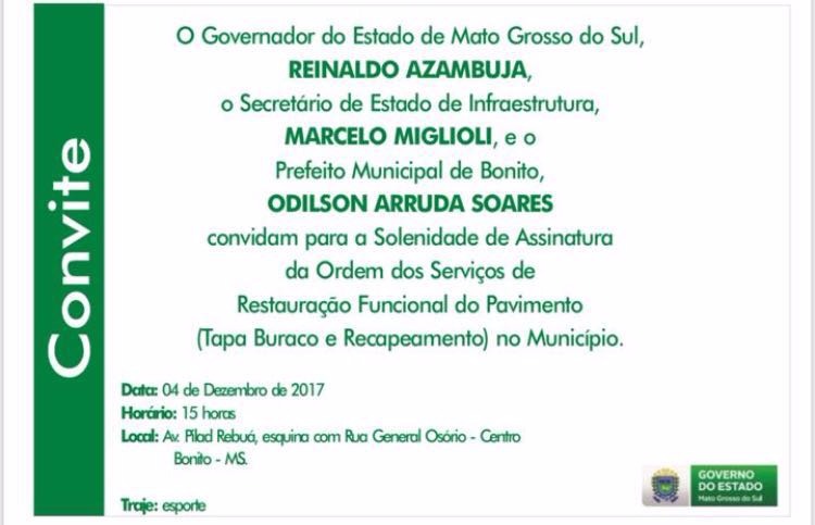 Governador autoriza na segunda o início do recapeamento