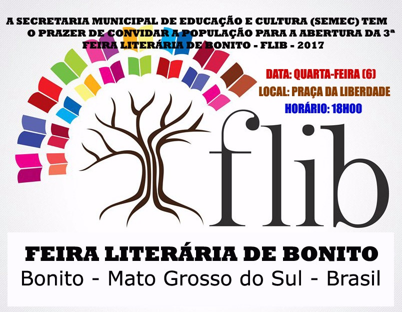 SEMEC convida para a abertura da 3ª Flib, nesta quarta