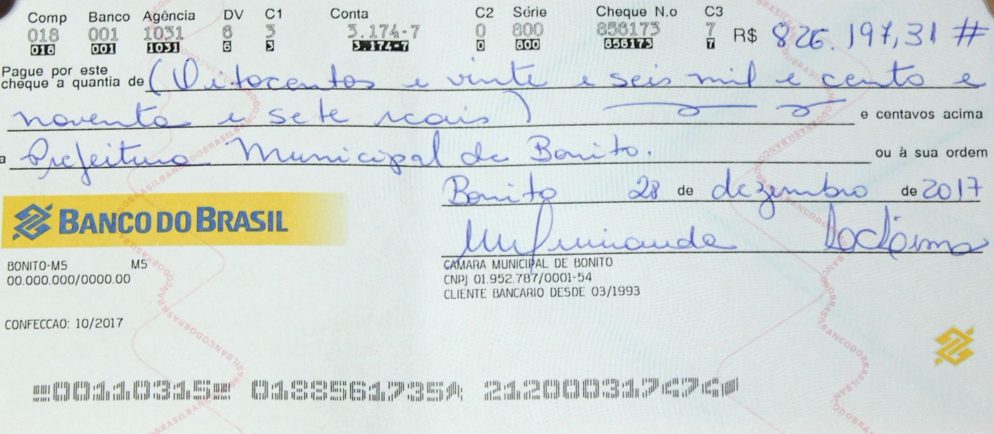 Câmara devolve recursos do duodécimo à Prefeitura