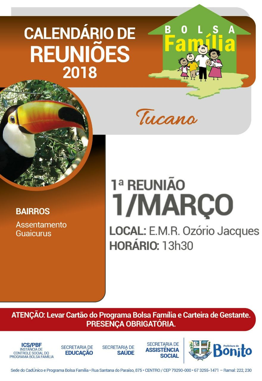 Bolsa Família divulga calendário de reuniões para 2018