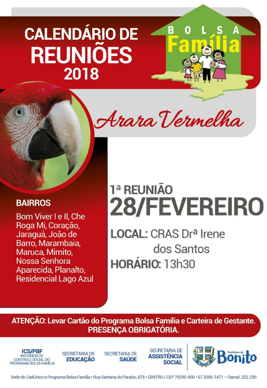 Reuniões do Bolsa Família começam nesta quarta-feira Reuniões do Bolsa Família começam nesta quarta-feira