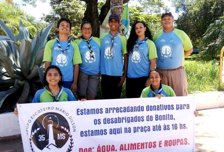 Defesa Civil distribui donativos em Águas do Miranda Defesa Civil distribui donativos em Águas do Miranda