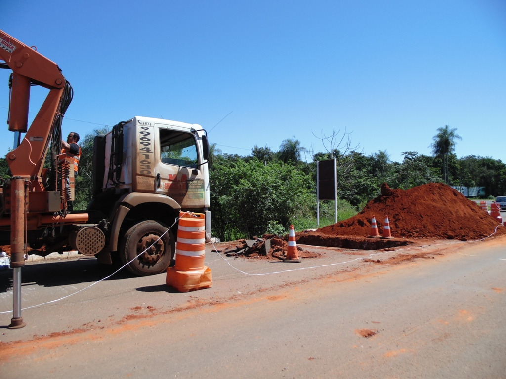 Agesul inicia recapeamento, iluminação e construção de ciclovia, do aeroporto até a cidade
