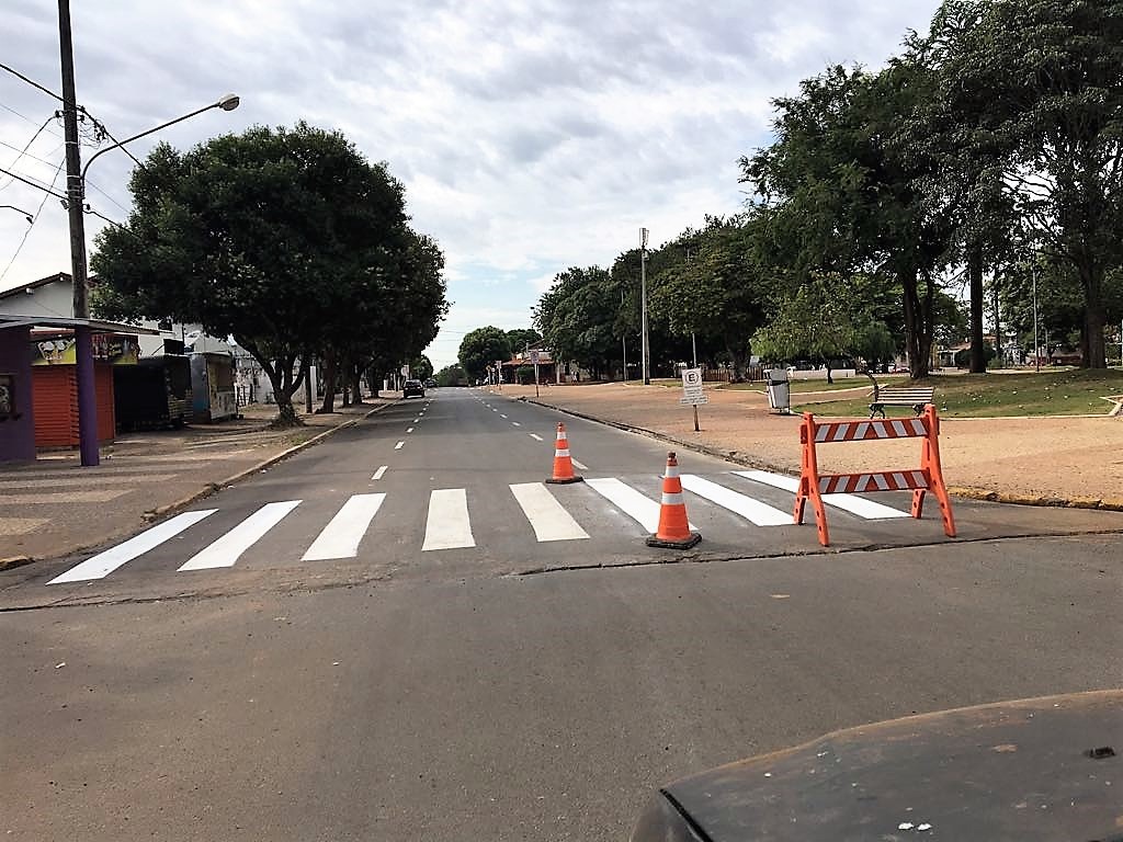 Governo do Estado efetua sinalização das ruas já recapeadas