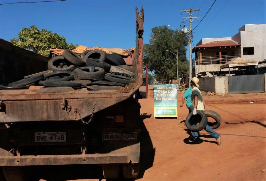Prefeitura recolheu mais de 10 mil pneus desde o início de 2017
