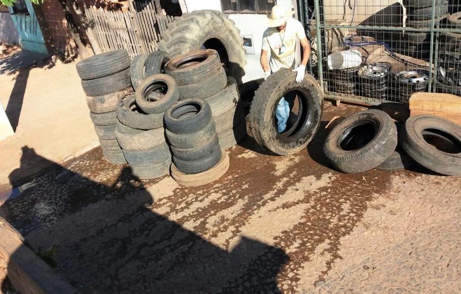 Prefeitura recolheu mais de 10 mil pneus desde o início de 2017
