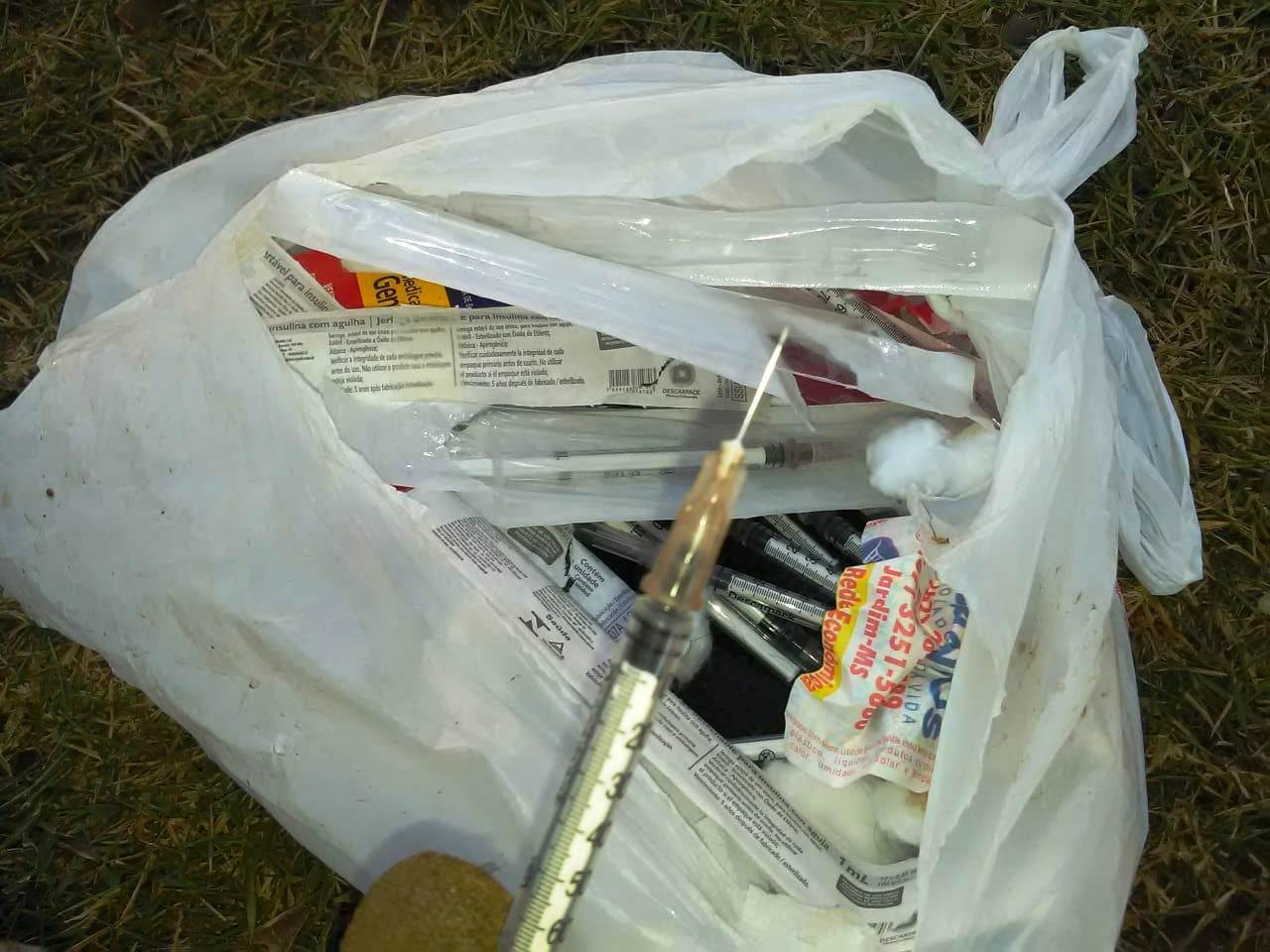 Prefeitura alerta para o descarte irregular de vidros e seringas