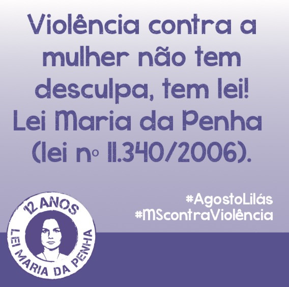 Campanha "Agosto Lilás" combate violência contra a mulher