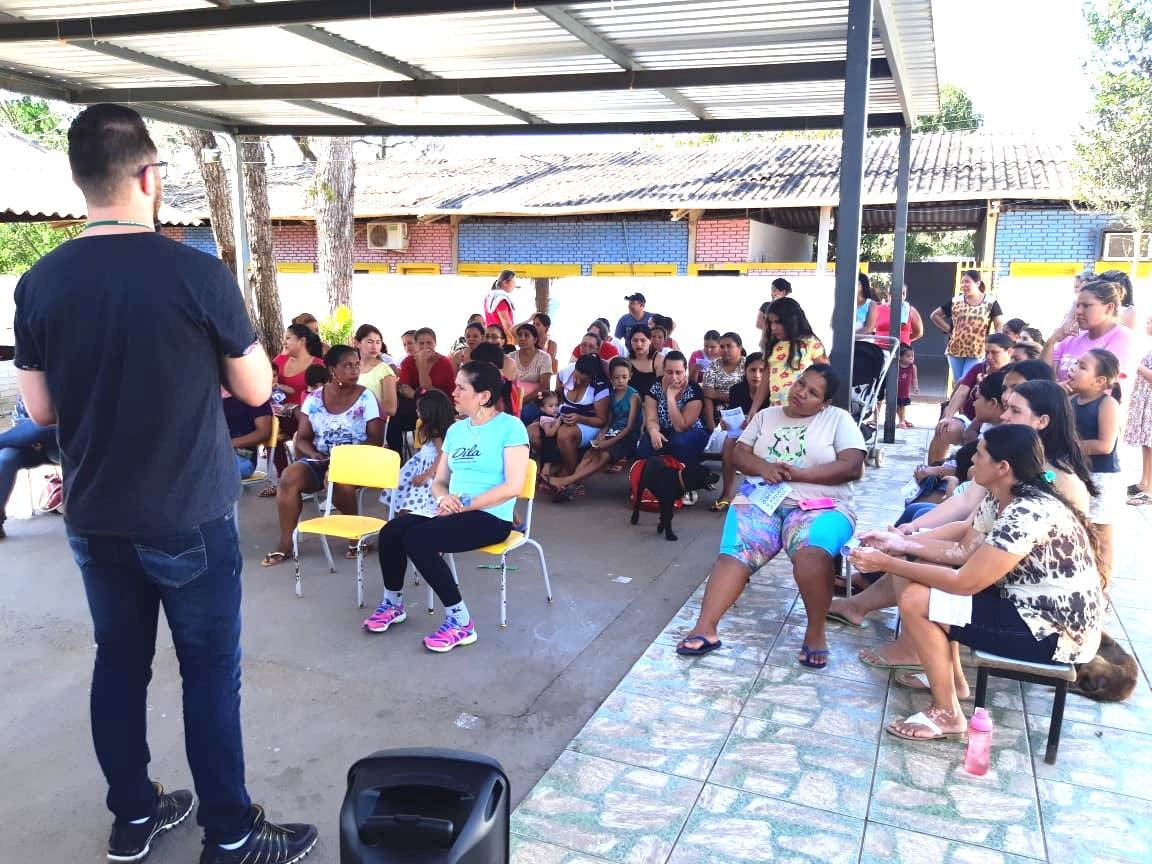 Reunião teve a participação dos coordenadores Alexssandro Augusto Schmidt (Cadastro Único), Sirley Goulart Sanches (Saúde) e Maria Elisa Coronel Dorneles (Educação).