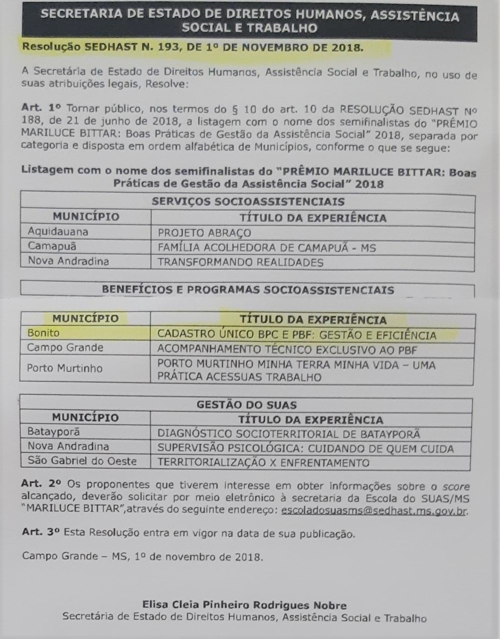 Comunicado foi feito por meio de resolução da Secretaria de Estado de Direitos Humanos, Assistência Social e Trabalho (Sedhast). Foto: Divulgação. 