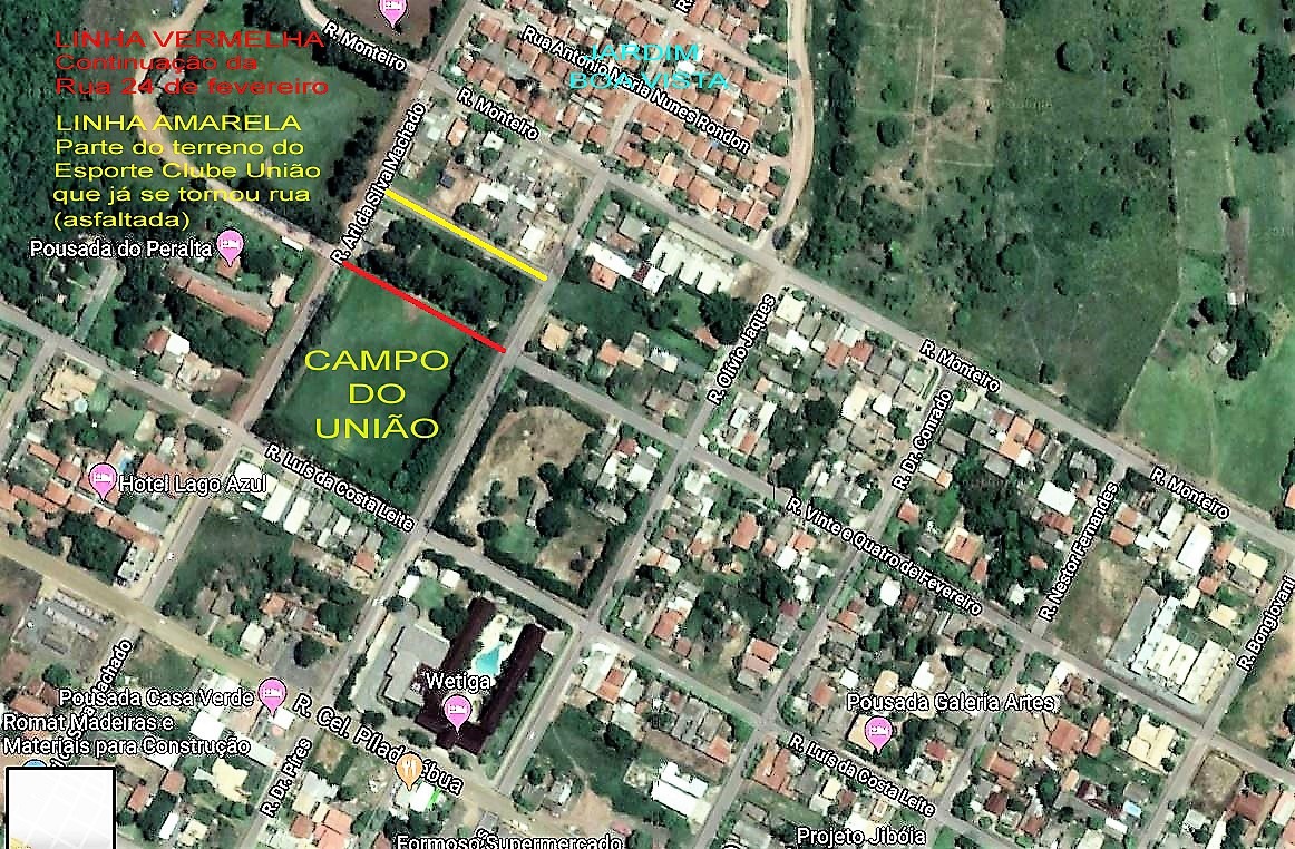Área está localizada no final da Rua 24 de fevereiro, entre a Rua Dr. Pires e a Rua Ary da Silva Machado. Arte: PMB