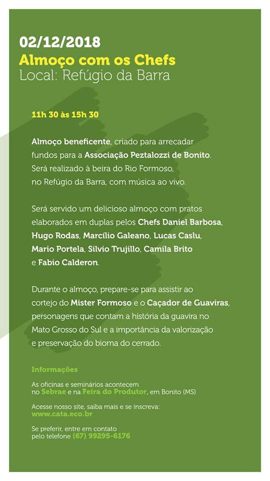 5ª edição do Cata Guavira terá início nesta sexta no SEBRAE