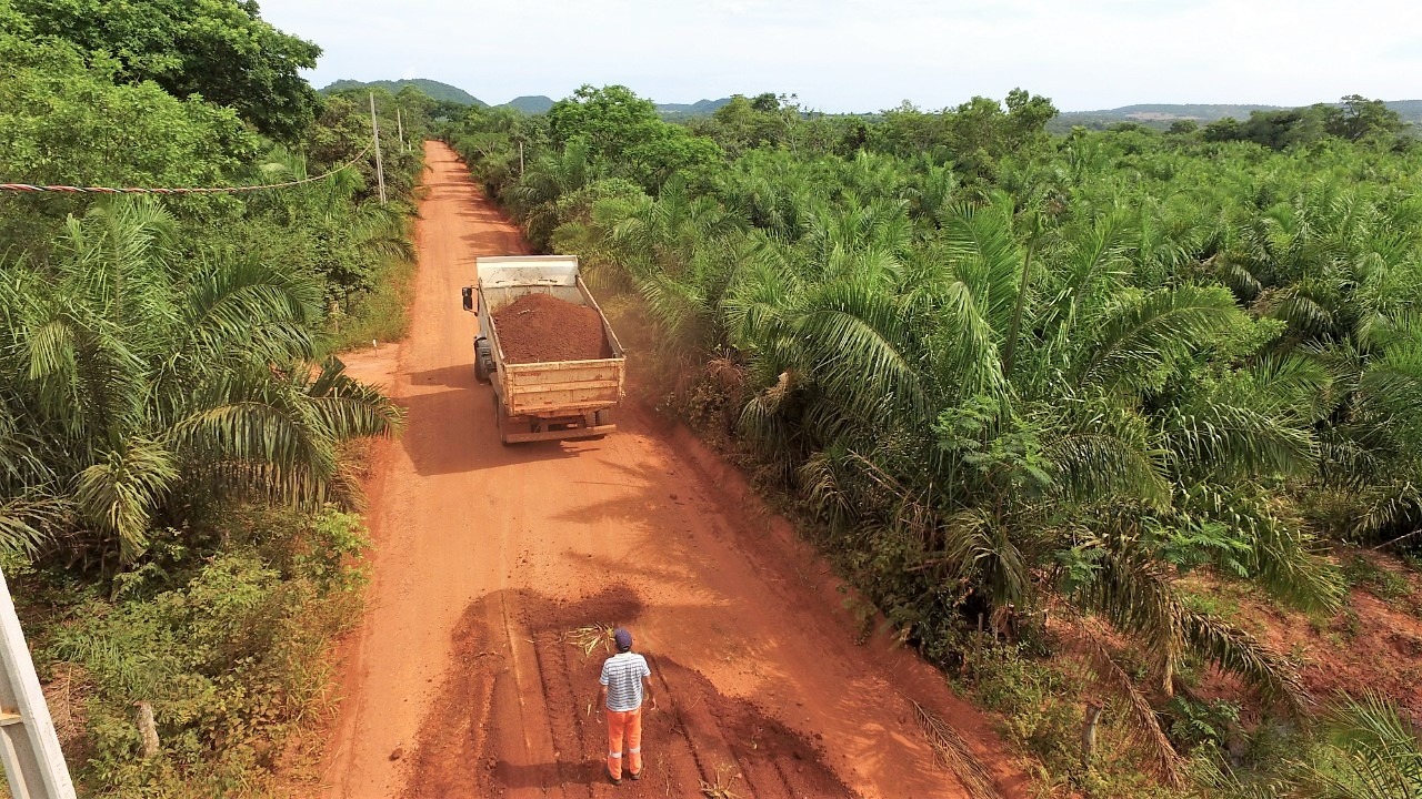 Obras revitaliza estrada que dá acesso ao Aquário Natural Obras incluíram incluíram patrolamento e encascalhamento. Foto: PMB