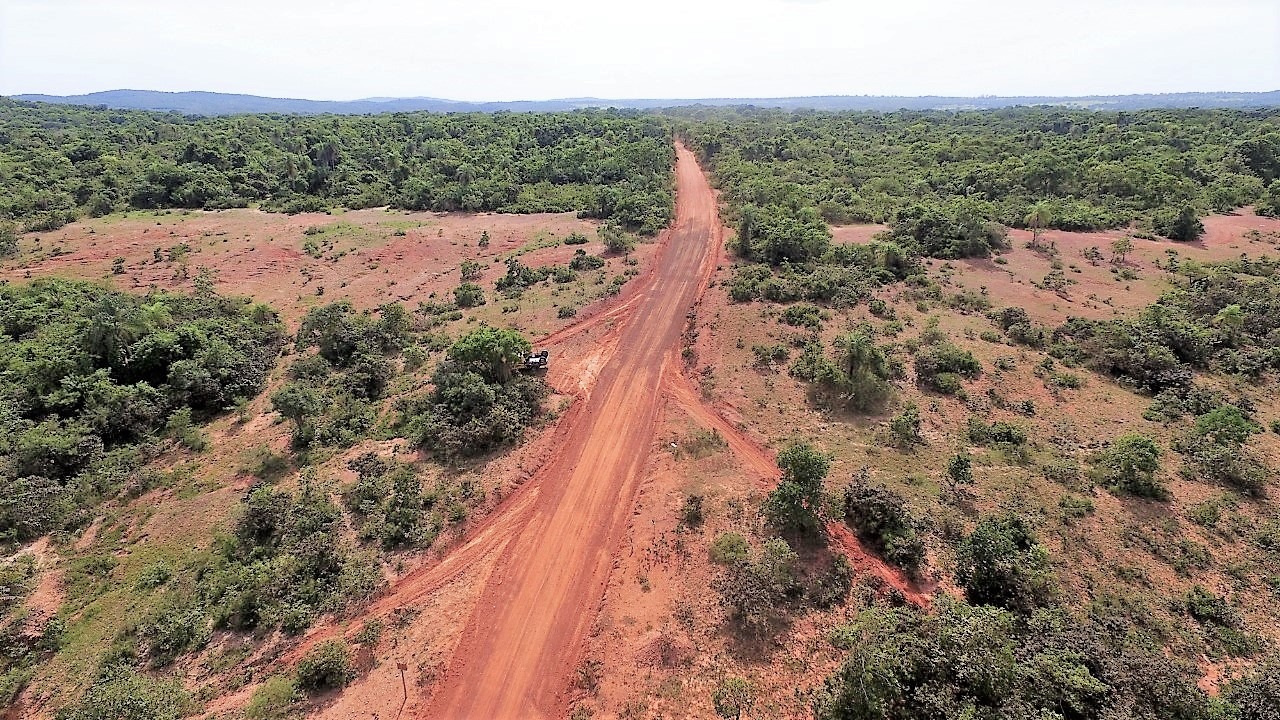 Estrada vicinal dá acesso ao Aquário natural Baía Bonita e fazendas. Foto: PMB