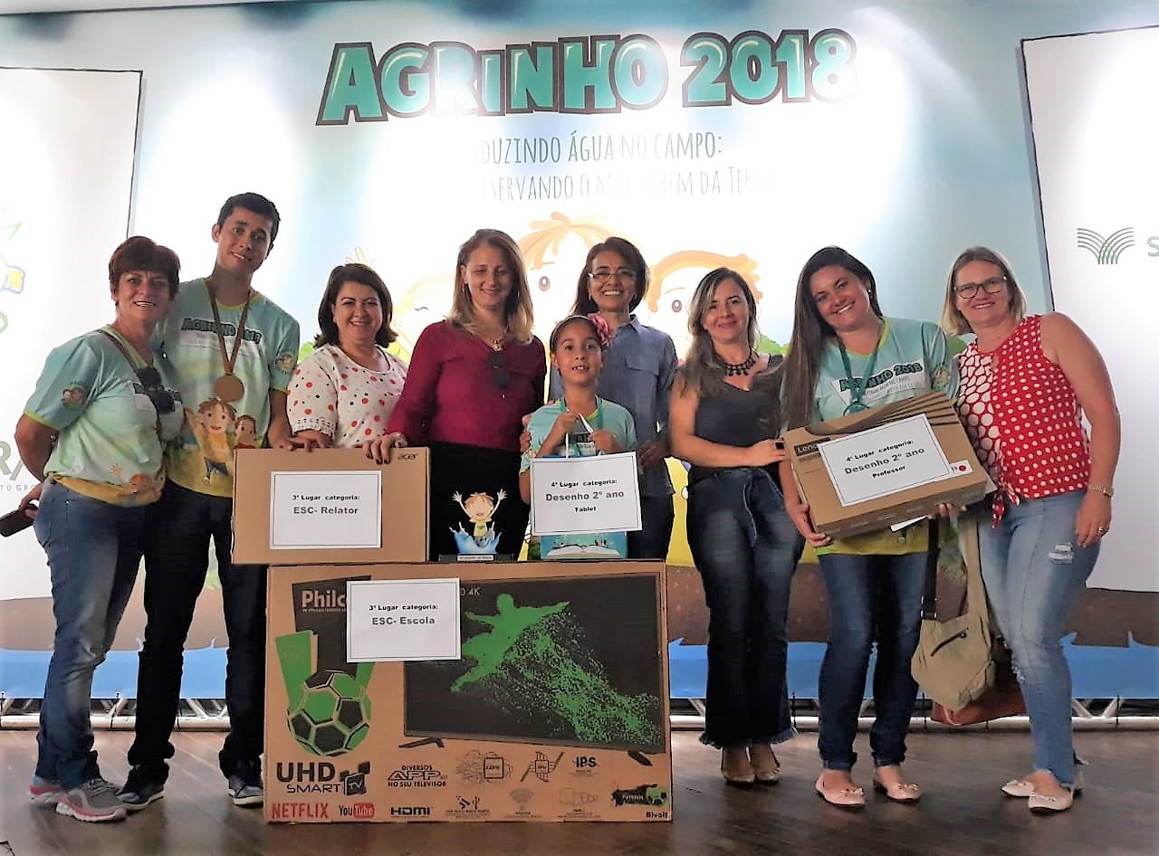 Bonito conquista duas premiações no Concurso Agrinho 2018 Em sua primeira participação, Rede Municipal de Ensino de Bonito teve duas escolas premiadas. Foto: Divulgação
