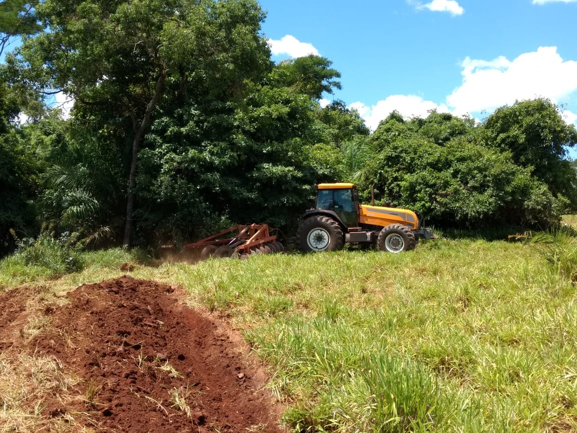 Trabalho está sendo feito com maquinário da fazenda São Domingos e da Secretaria Municipal de Meio Ambiente. Foto: SEMA