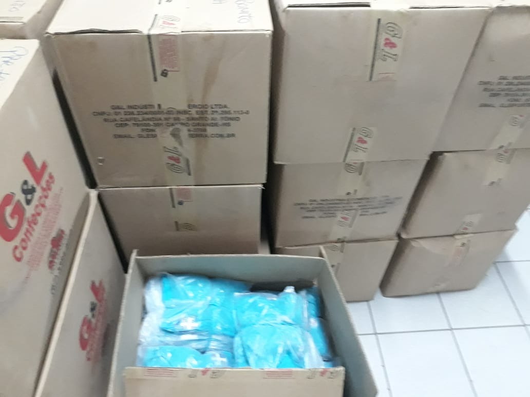 Também foram adquiridas e distribuídas 6.500 camisetas e 1.810  bermudas. Foto: Divulgação