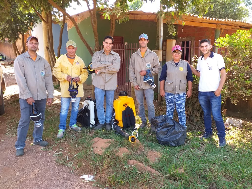 As ações de bloqueio consistem no controle de possíveis focos do mosquito e orientação à população. Foto: Divulgação