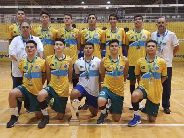 Seleção Sub-17 de vôlei de MS têm dois jogadores de Bonito. Foto: Divulgação