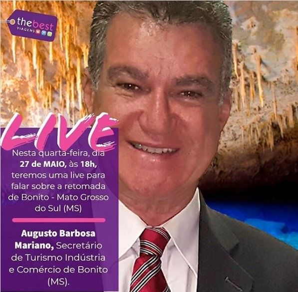 Secretário participa de live sobre retomada do turismo em Bonito