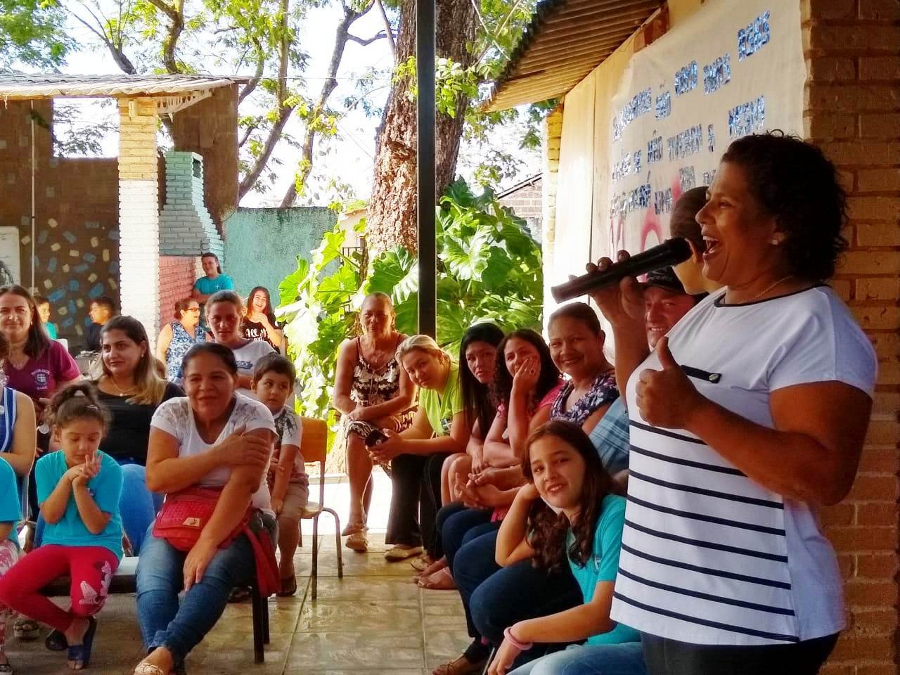 Durante o encontro os pais, alunos e professores participaram de diversas atividades. Foto: Divulgação