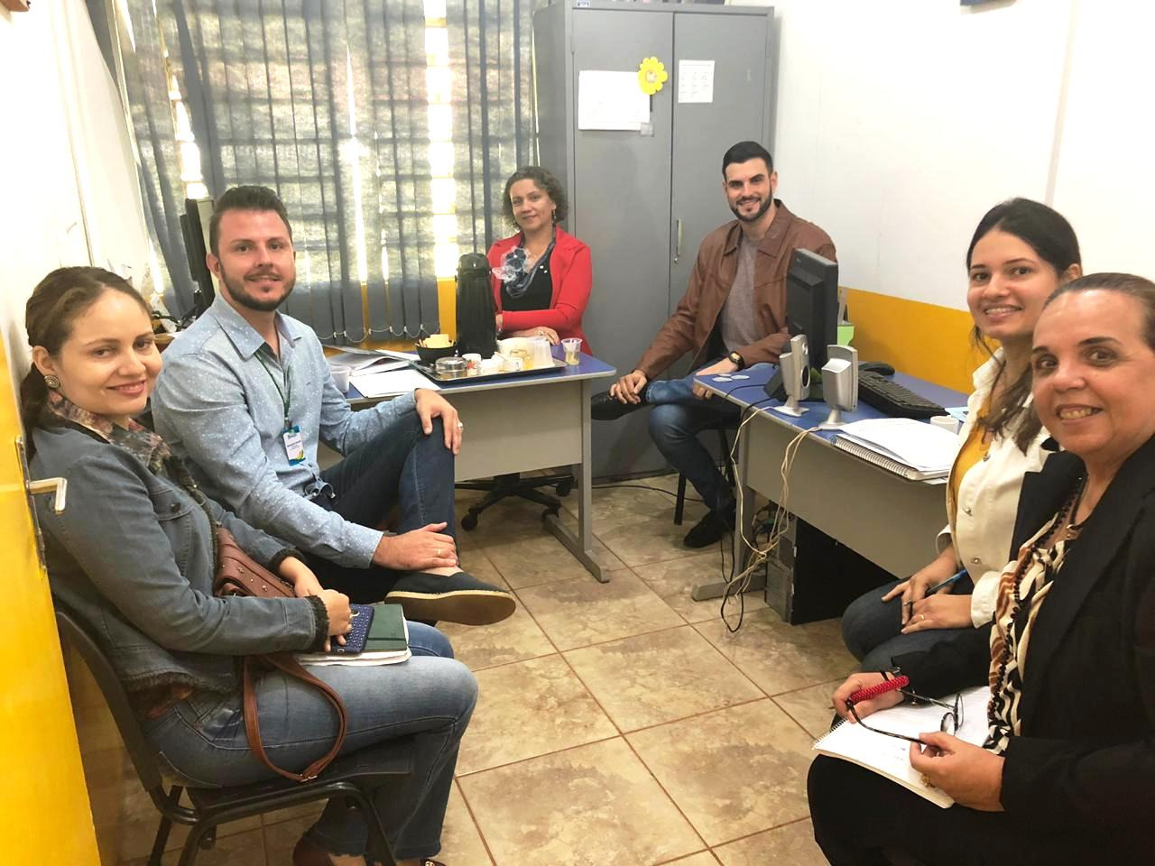 Reunião contou com a participação de Assistente Social aprovada no último concurso. Foto: Divulgação